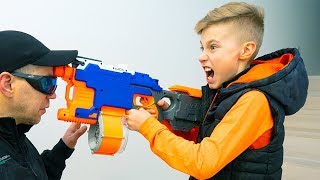 Nerf War Нежданный ГОСТь !!! An unexpected guest !!!