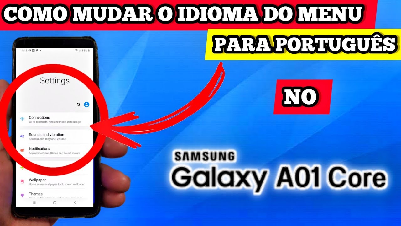 COMO MUDAR O IDIOMA DO MENU DO CELULAR SAMSUNG PARA O PORTUGUÊS | 2025 ...