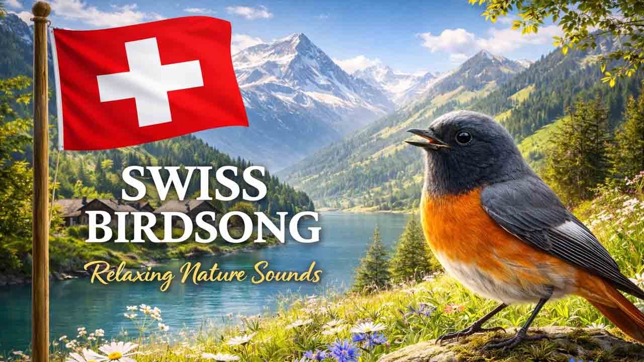 🇨🇭 Swiss Bird Sounds for Deep Sleep | Calm Alpine Nature Ambience | 4K ASMR