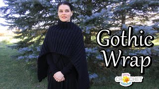 Gothic Winter Wrap Crochet Pattern & Tutorial