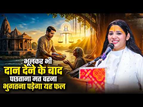 भूलकर भी दान देने के बाद पछताना मत वरना भुगतना पड़ेगा यह फल | देवी प्रतिभा जी | Sadhna Tv