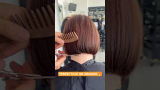 PERFECTION ON DEMAND INVERTED BOB CUT: Complete Tutorial Linked Below! 🔥🔥🔥