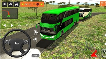 2025 new coach bus simulator 💥 || indonesia bus simulator part-71 #bus #game #simulator #comman  