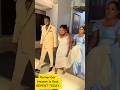CONGRATULATIONS AT THE ALTAR. Abbey Ojomu and her husband walk down the aisle #abbeyojomu