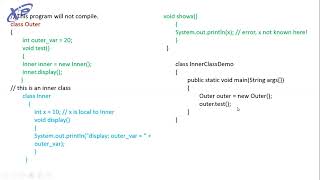 Inner Classes in Java