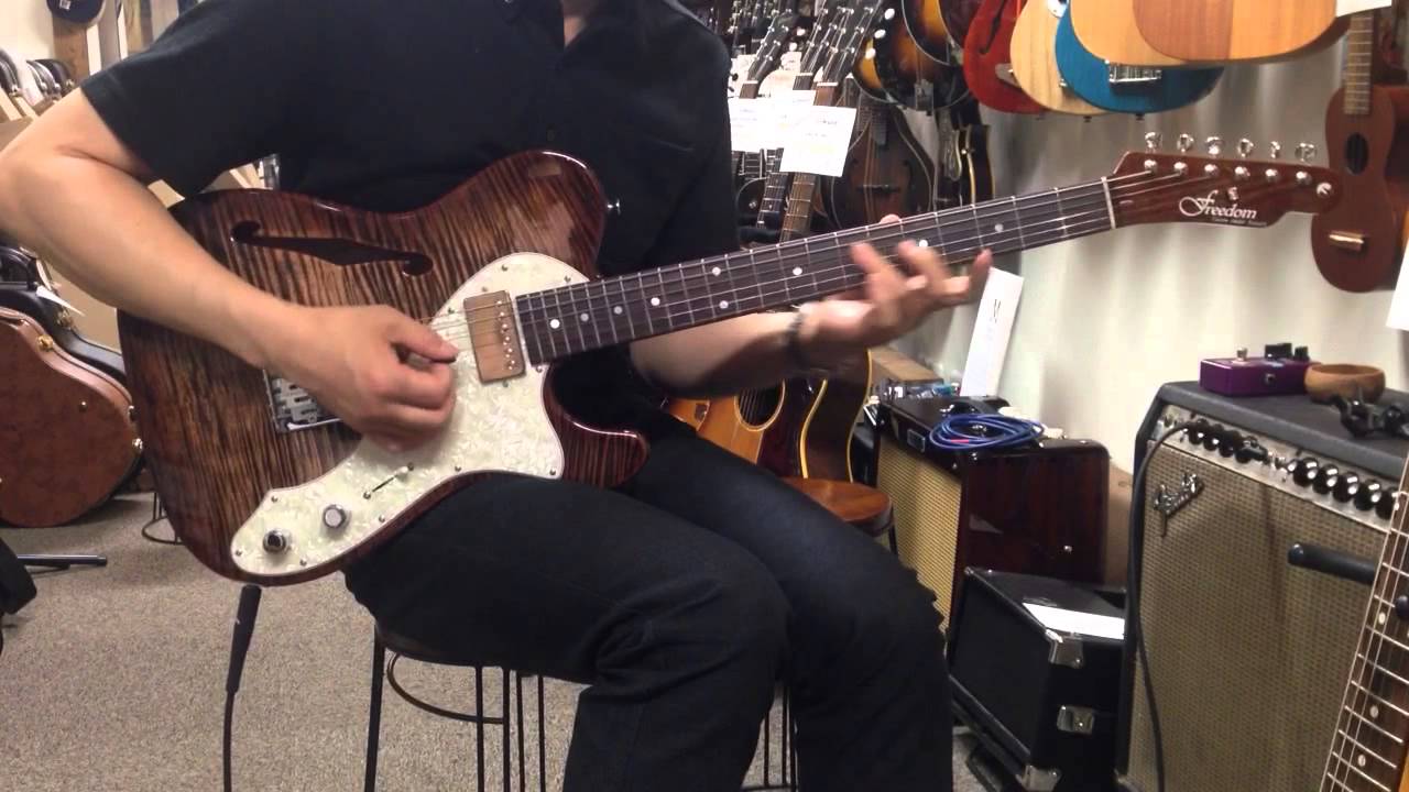 ギター FreedomCustomGuitarResearch BlackPepper Freedom Custom Guitar Research Black Pepper Flame Maple Top - YouTube
