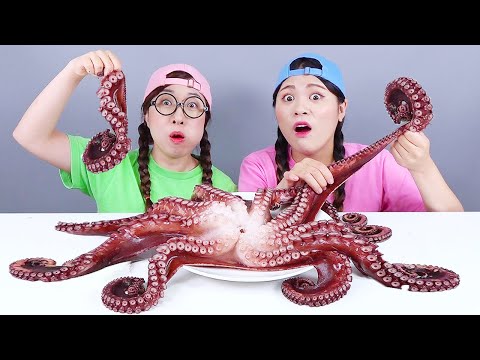 Гигантский осьминог Мукбанг ДОНА DONA