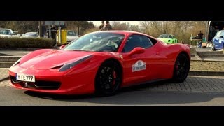 5x ferrari 458 italia in action - topspeed flyby's, full accelerations