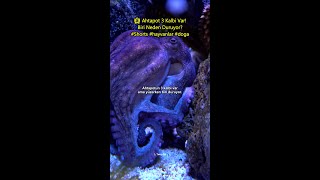 🐙 Ahtapot 3 Kalbi Var! Biri Neden Duruyor? #Shorts #hayvanlar #doğa
