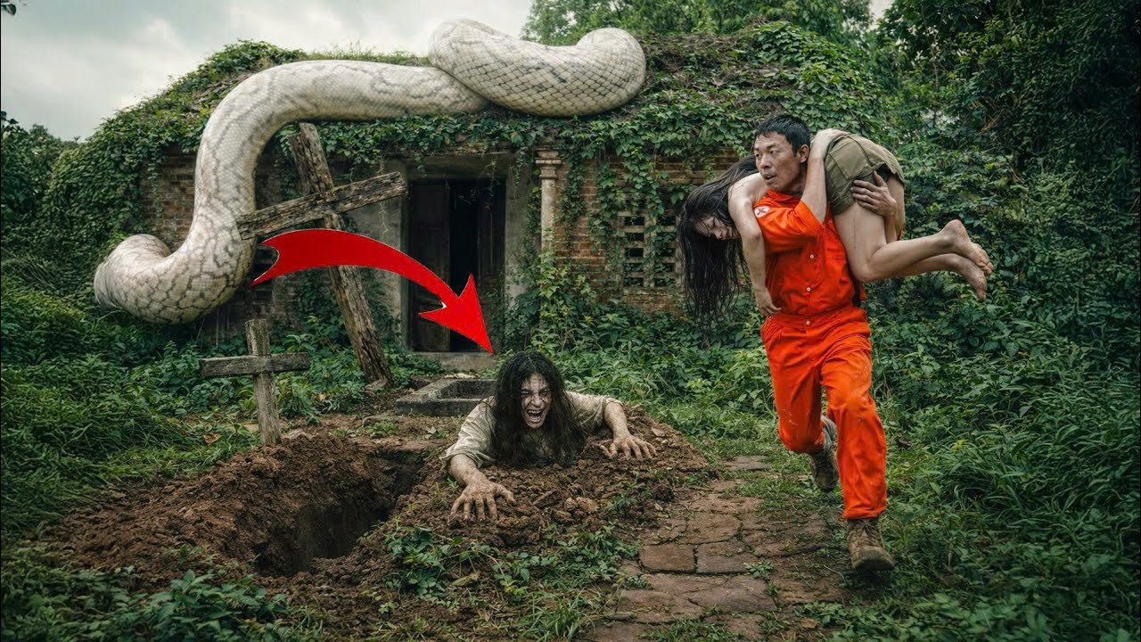 Time-Lapse: 100-Year-Old Woman Transforms Into a GIANT Snake in an Abandoned House 😱