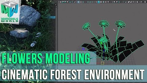 Part 10: Flowers Modeling - Maya Arnold Cinematic Forest Environment Tutorial
