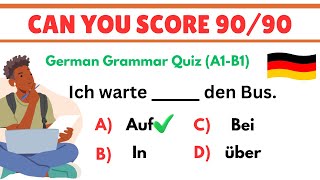 📚 Deutsch Grammatik Quiz | Dativ, Akkusativ & Wechselpräpositionen | Niveau A1–A2 #deutschlernen