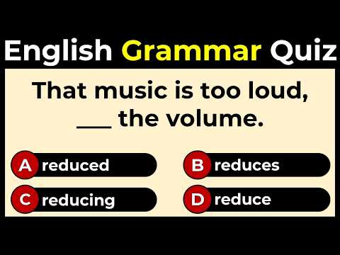 Mixed English Grammar Quiz: Can You Score 10/10?