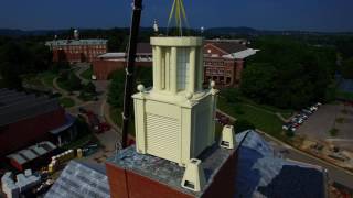 Installation of cupola on Berea College's new science building