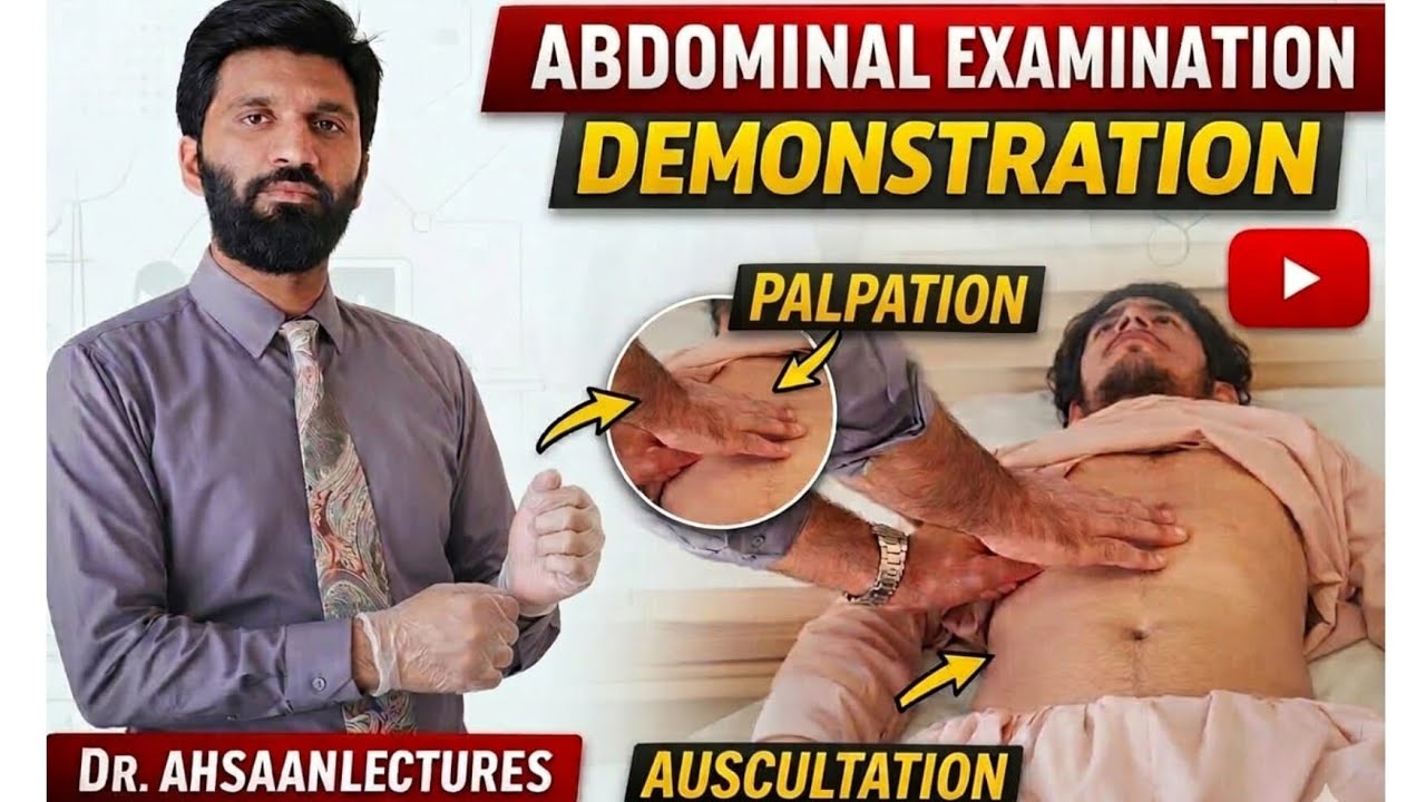 Abdominal Examination Demonstration on Patient | Clinical Examination ...