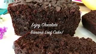 Chocolate banana loaf cake