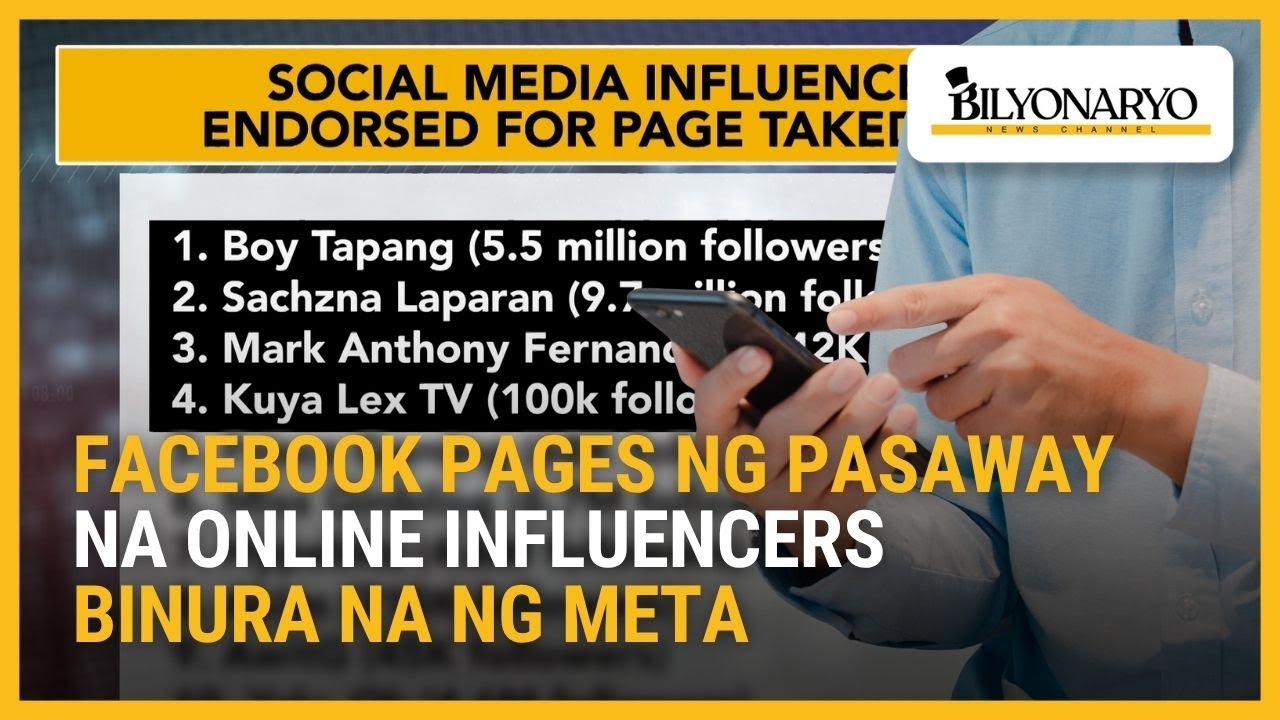 Facebook pages ng ilang influencer binura dahil sa illegal gambling | Agenda
