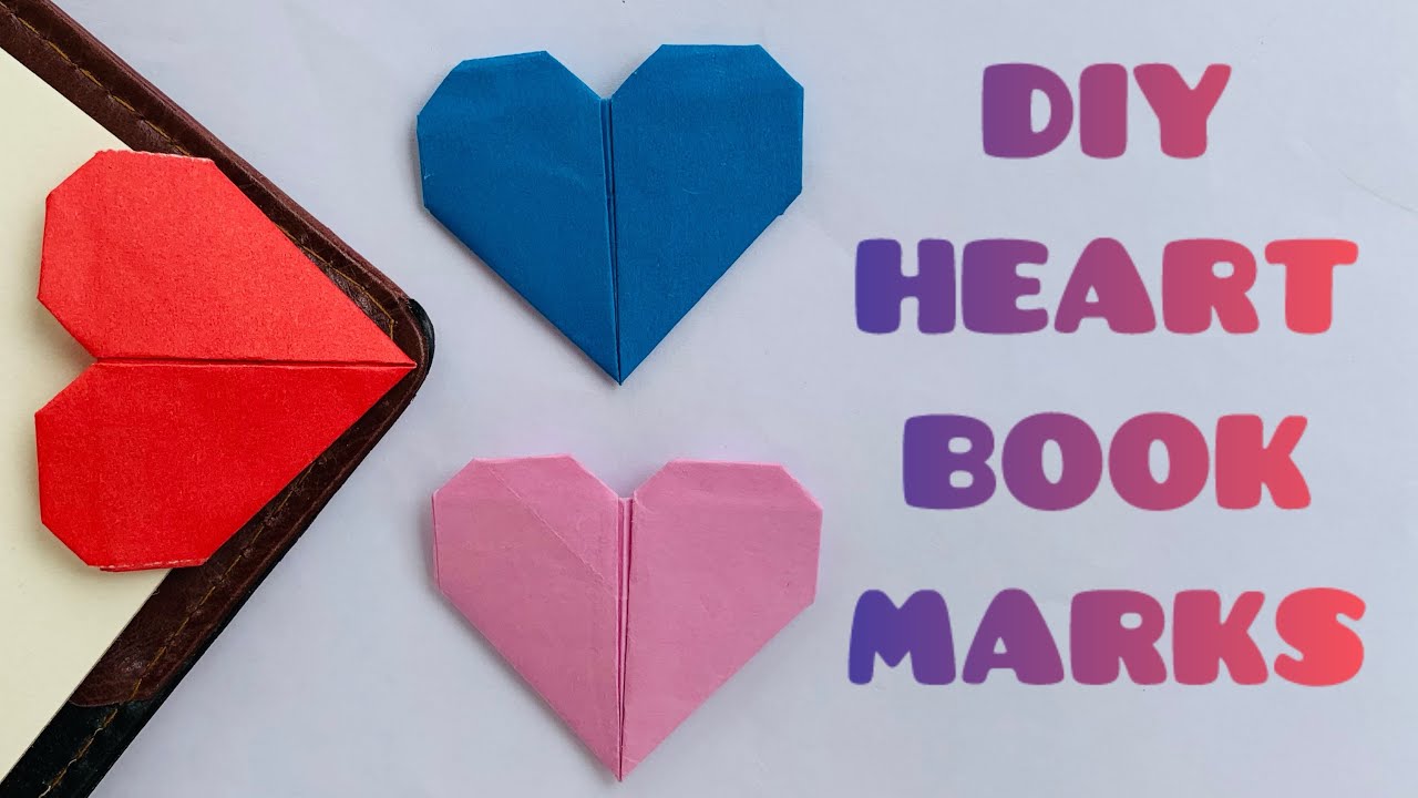 DIY Origami Heart Bookmark ❤️ | Easy Paper Bookmark Craft Tutorial for Beginners