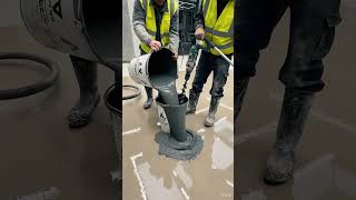 BMW showroom resin floor work complete! 🤩 #BMW #showroom #resin #floor #work #construction #art