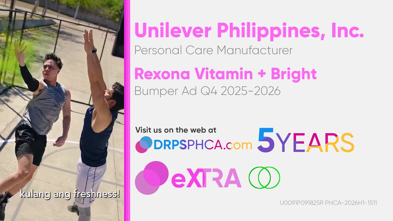 Rexona Vitamin + Bright Bumper Ad Q4 2025-2026 (Philippines, Version 1) [ST]