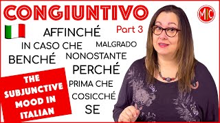 Il CONGIUNTIVO Part 3  How to use it with conjunctions | Learn Italian Grammar