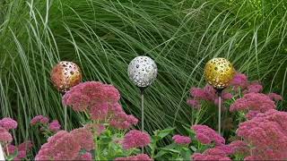 Set of 3 Shimmering Solar Stakes by Evergreen on QVC