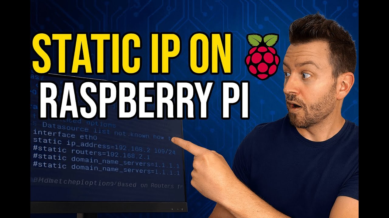 Set a Static IP on Raspberry Pi FAST! | Ultimate Home Lab Tip - YouTube