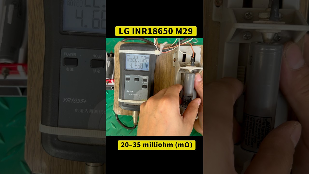 Подходит ли 22 мОм для этого аккумулятора? Тест внутреннего сопротивления LG 18650-M29 