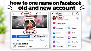 HOW TO ONE NAME ON FACEBOOK 2026 | HOW TO PUT ONE NAME ON FACEBOOK