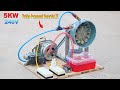 I Turn Washing machine motor and car alternator Into a 220V Water Turbine Permanent Generator