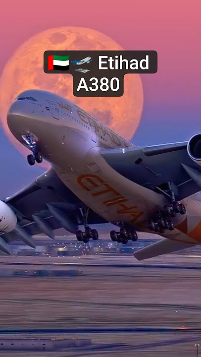 Etihad A380 Takeoff from Abu Dhabi 🇦🇪🛫 | Majestic Superjumbo Departure #shorts #aviation