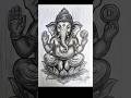 Beautiful Lord Ganesha Sketch ✨ | Pencil Shading Drawing #shorts #viral #drawing #art