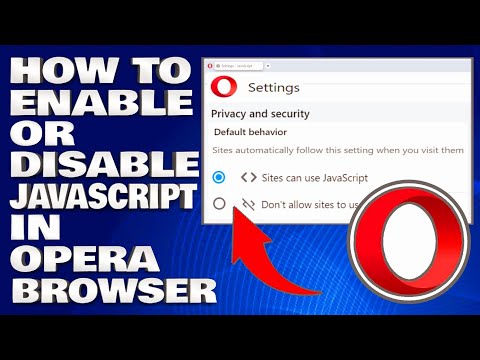 How To Enable or Disable JavaScript in Opera Browser [Guide]
