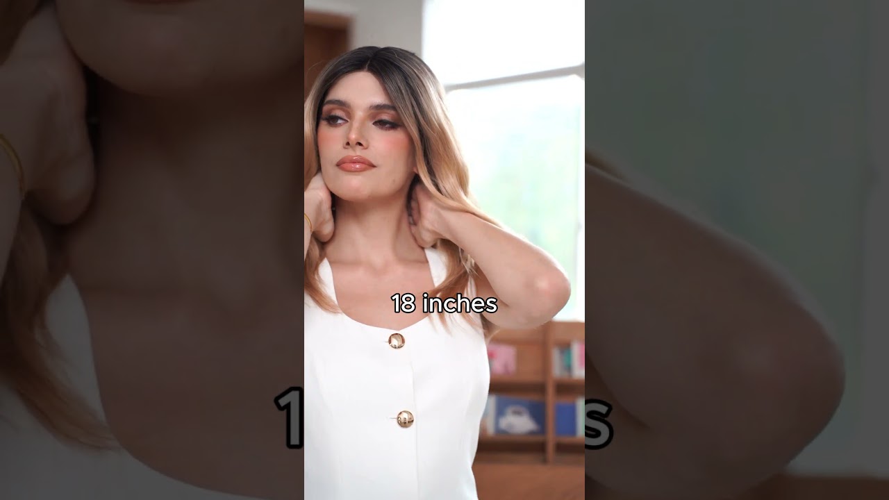 Trying on 18-inch Wig! Easy Styling for a Fashionable Look!