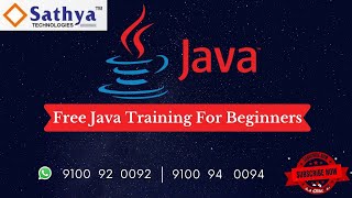 Free Core Java training for Beginners By Mr Venkatesh 6 PM Class 6