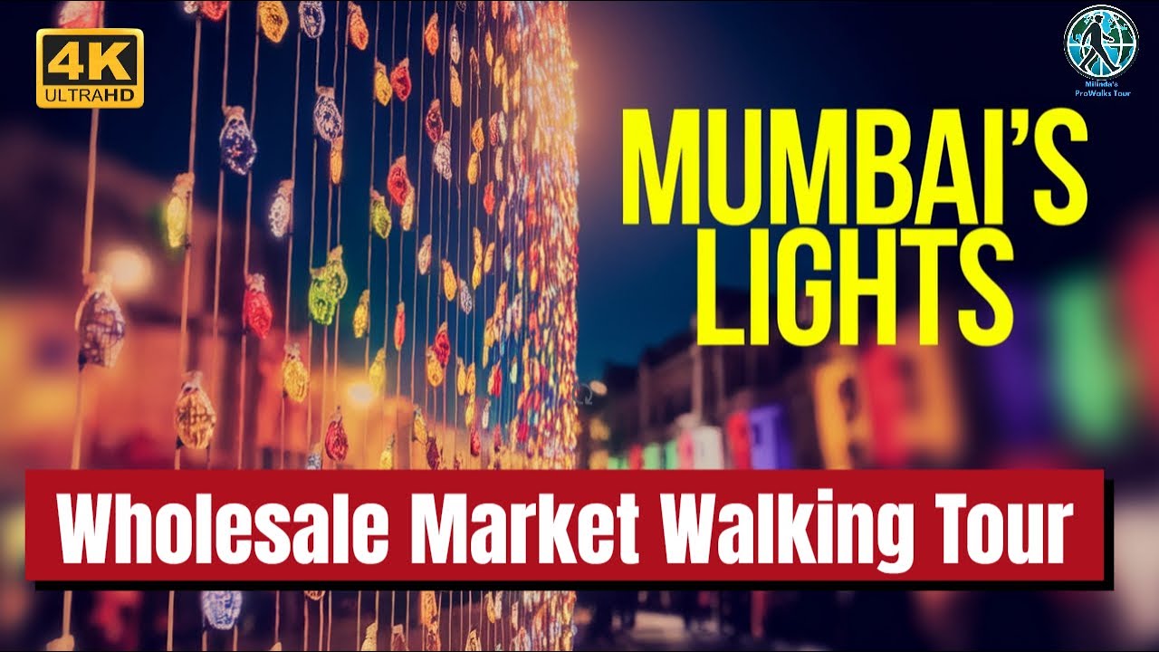 Mumbai's BEST Wholesale Market for Decorative Lights REVEALED ( Walking Tour )