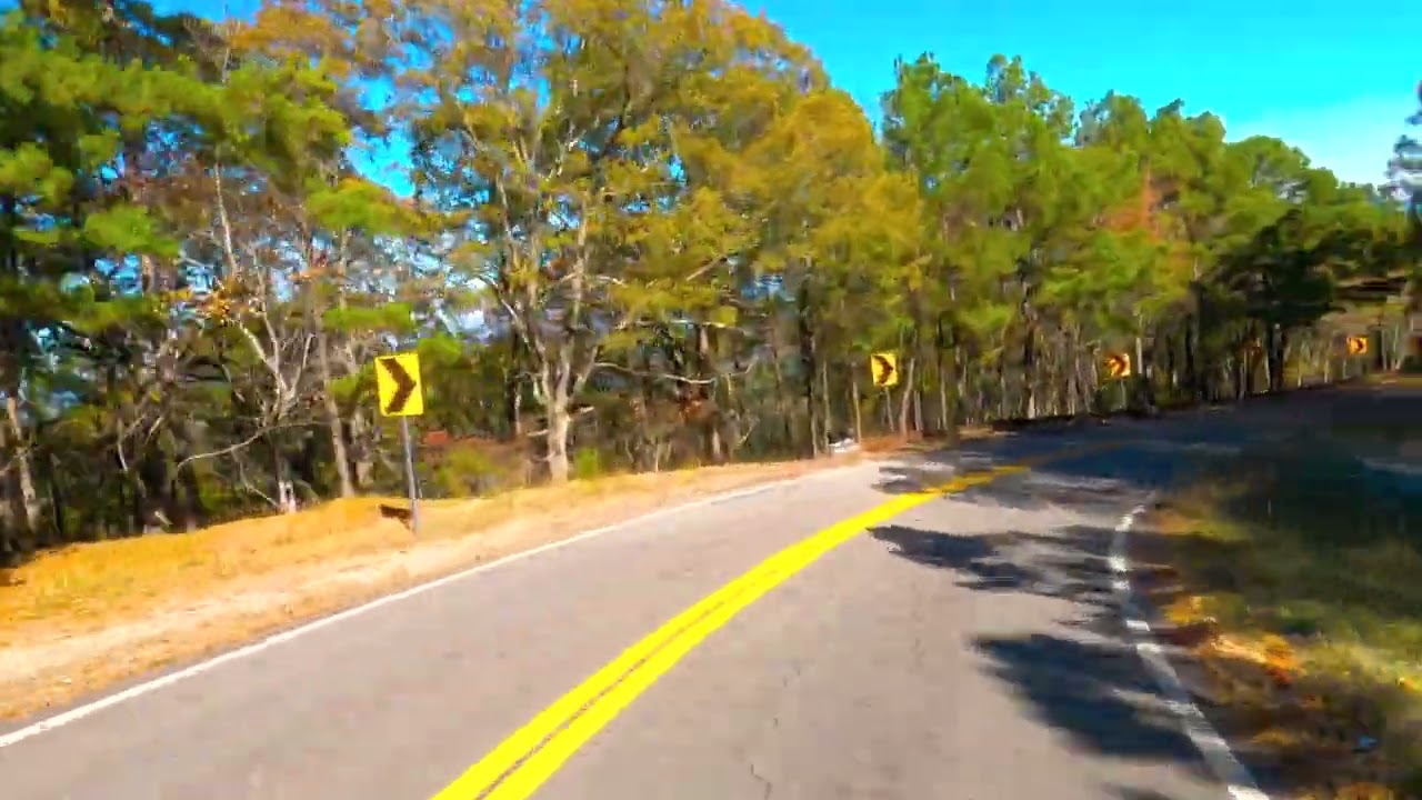 Broken Bow, OK 2022 Fall Leaves Scenic highway..