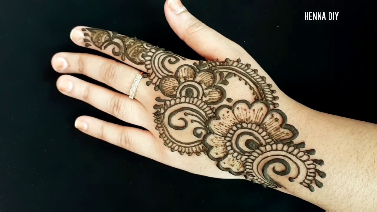 Latest Simple Beautiful Arabic Mehndi Designs For Back Hand Arabic Henna Designs Youtube