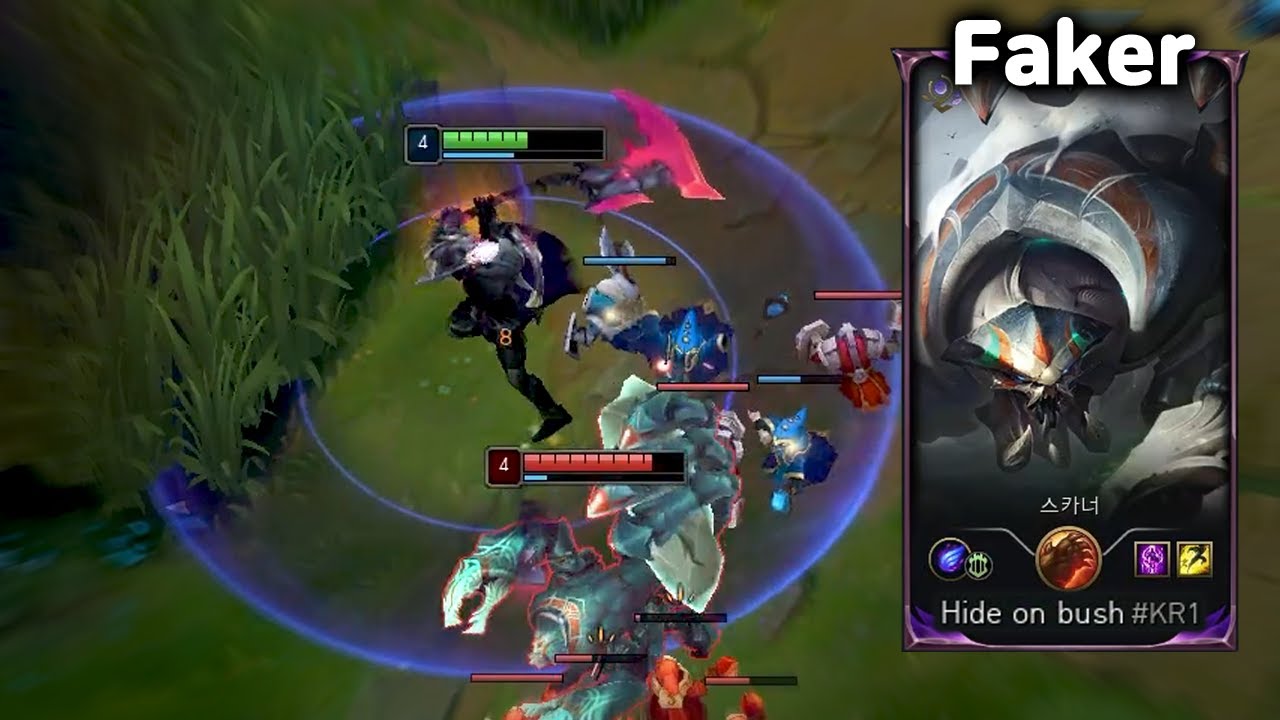 효맹 다리우스 vs 페이커 스카너