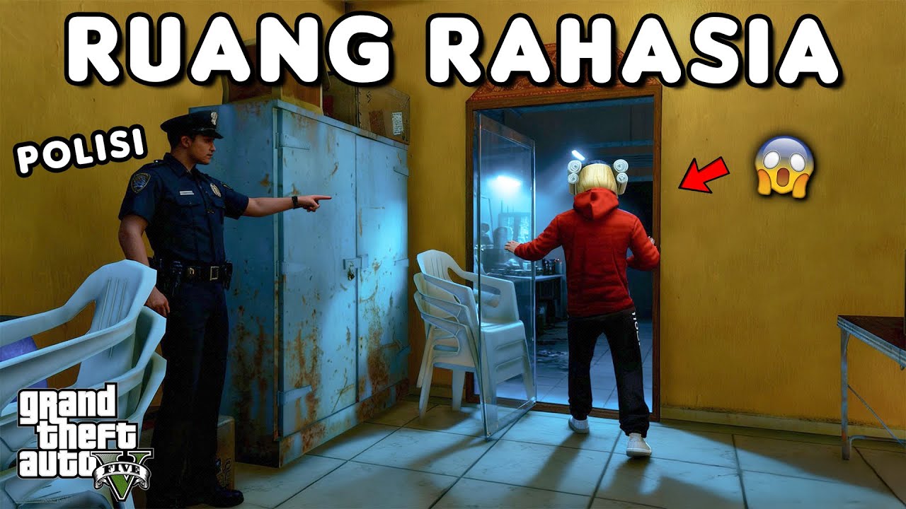MENGGUNAKAN LOKASI RAHASIA UNTUK MELARIKAN DIRI DARI POLISI - GTA 5 ROLEPLAY