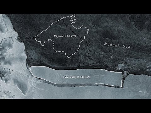 World's biggest iceberg breaks off from Antarctica, says ESA - World's biggest iceberg breaks off from Antarctica, says ESA