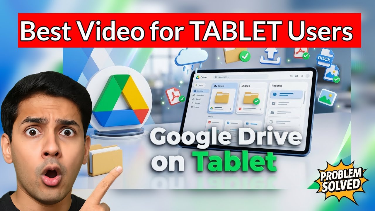 Google Drive Tutorial for Beginners on Tablet | How to Use Google Drive ...