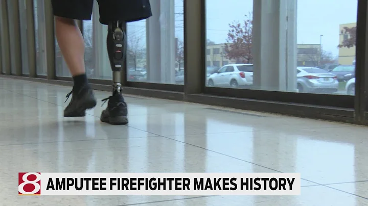 Amputee firefighter makes history