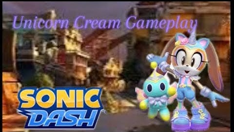 Sonic Dash (iOS) #1 - Unicorn Cream Gameplay