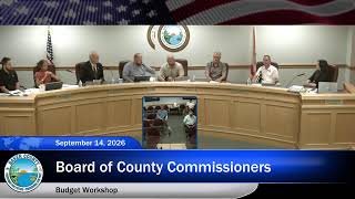 9/14/2026 Board of County Commissioners Budget Workshop