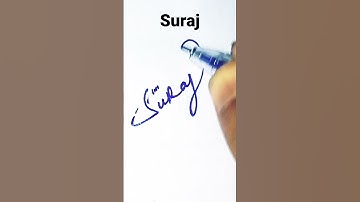 "Suraj" name signature style #shorts