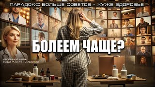 Почему мы БОЛЕЕМ ЧАЩЕ, хотя советов о здоровье становится всё БОЛЬШЕ? Парадокс избытка информации.