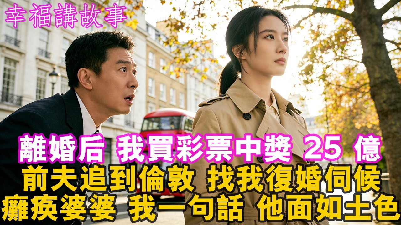 【元宵節快樂】離婚後 我買彩票中獎25億 前夫追到倫敦 找我重婚伺候癱瘓婆婆 #家庭 #婚姻 #健康 #情感 #人生感悟 #為人處世 #心靈暖流 #情感故事 #人間心理 #老年生活 #戀愛 #小說