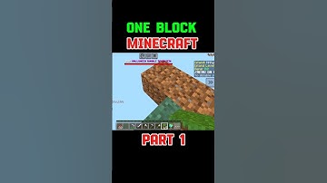 One Block Minecraft 🫡😱||| Part 1#minecraft #shorts #minecraftshorts #sehar