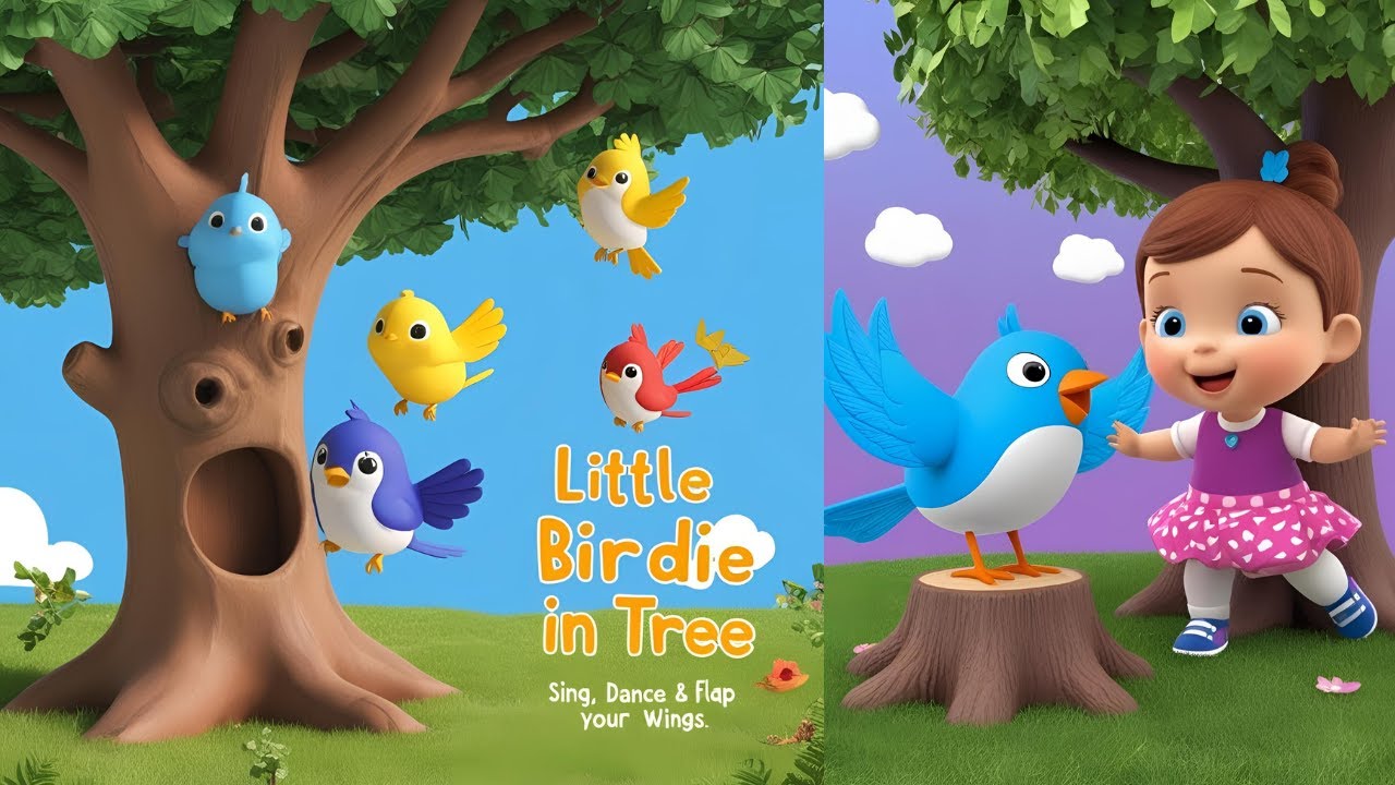Little Birdie in the Tree | Cute Toddler Song | Sing, Dance & Flap Your Wings!